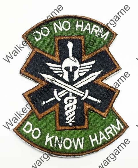 B1384 US Army Medic "Do Not Harm" Patch With Velcro - Full Color