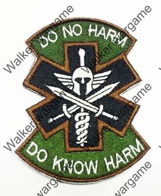 B1384 US Army Medic &quot;Do Not Harm&quot; Patch With Velcro - Full Color