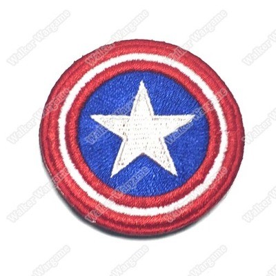 PB610 Captain America Shell Patch With Velcro - Full Colour