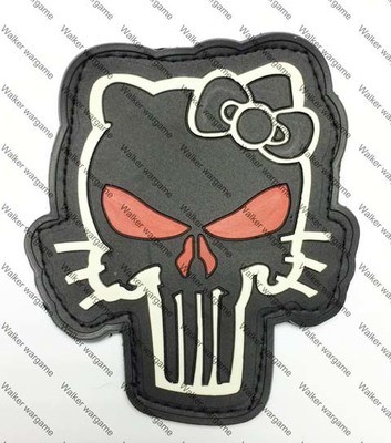 PB695 US Navy Seal Team 6 Tactical Punisher Kittle Patch With Velcro - Full Colour