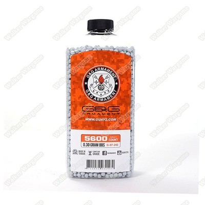 G&amp;G 0.30G P.S.B.P. Perfect Spherical Seamless 6mm Airsoft BBs - 5600rds Bottle