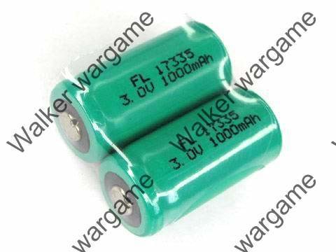 UiFire 3V 880mAh CR123A Rechargeable Battery X 2