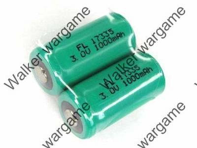 UiFire 3V 880mAh CR123A Rechargeable Battery X 2