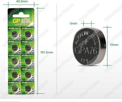 GP Batteries 1.5V LR44 A76 AG13 L1154 Lithium Coin Batteries For Airsoft Red Dot Sight