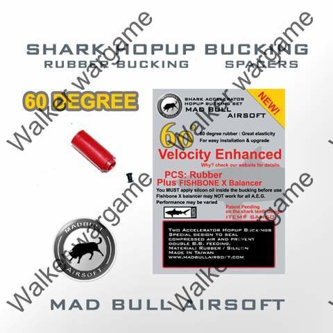 Original MadBull 60 Degree Shark Accelerator Hopup Bucking - Red x1 Unit
