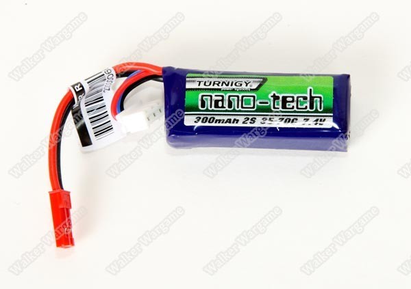 7.4v Lipo Battery 300mAH (JST) With Balance Adapter For HPA