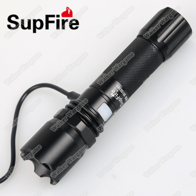 SupFire A10 300Lumen IP67 Waterproof Tactical Lotus-shape Head Flashlight Torch With Battery