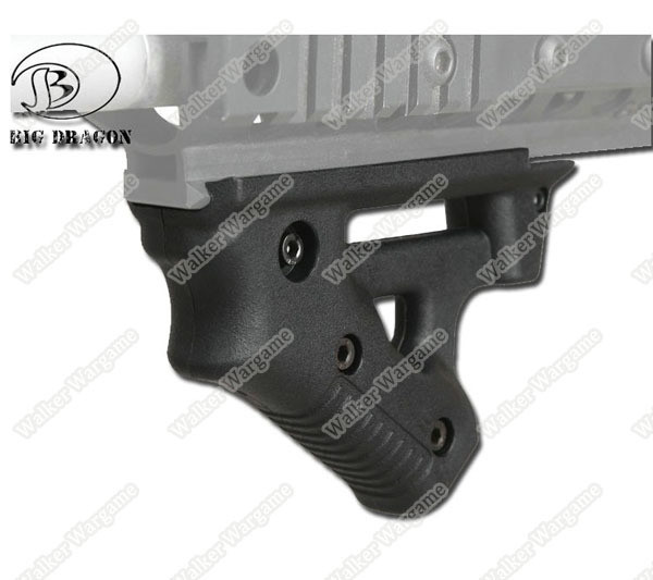 BD Tactical Strike ForeGrip Angled Foregrip Fit All Picatinni Rail Rifle - Black