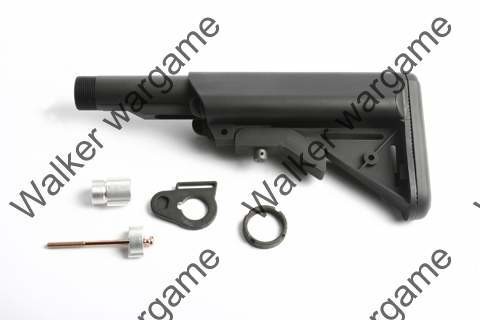 G&G 6 Poistion Crane Retractable Stock For M4 Series Airsoft Gun With Pipe - BL