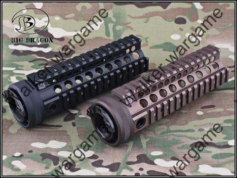 Tactical 7 inch M4 CQB RAS Metal RIS Free Float Picatinny Rail Handguard - Black & Tan