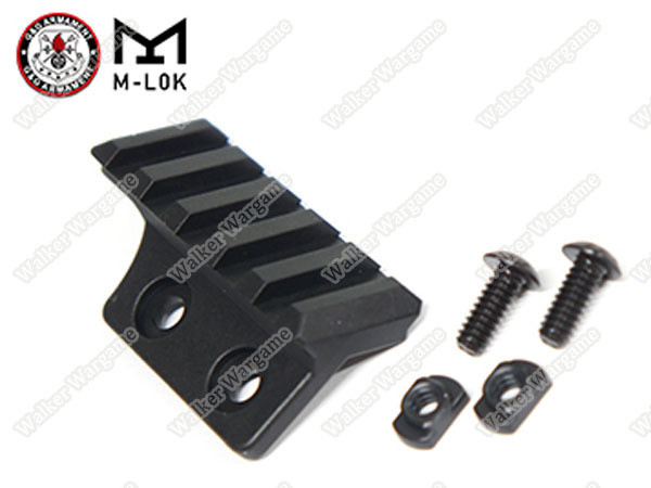 G&G M-LOK MLOK 45 Degree Picatinny Rail Adapter - Black