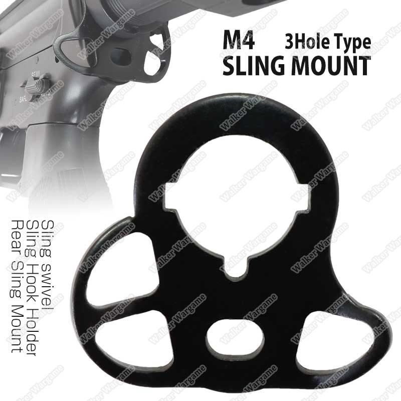 Steel Three Hook Sling Swivel for M4 / M16