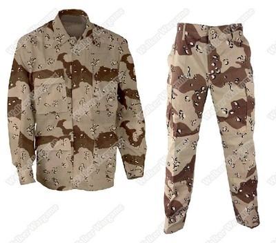 BDU Battle Dress Uniform Full Set - US Army 6 Color Desert Camo（First Desert Storm)