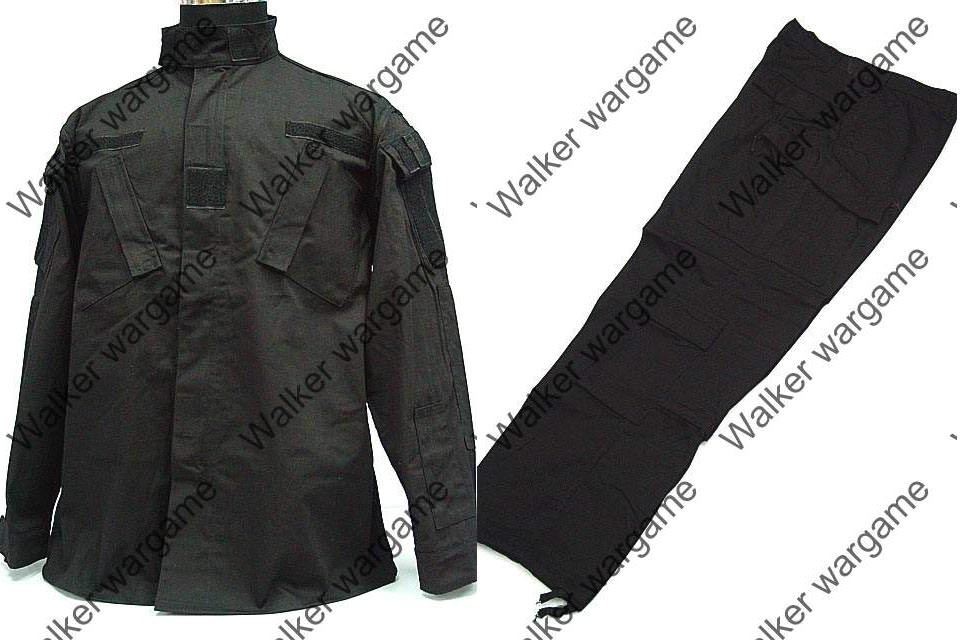 BDU Battle Dress Uniform Full Set -  Police SWAT Black
