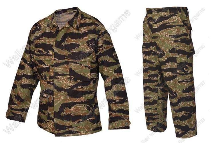 BDU Battle Dress Uniform Full Set -  US Army Vietnam War Tiger Stripe