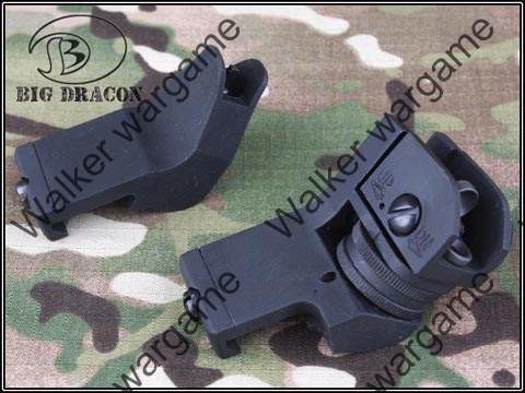 Tactical Back Up Sight Offset Sight (Side Sight) - Black