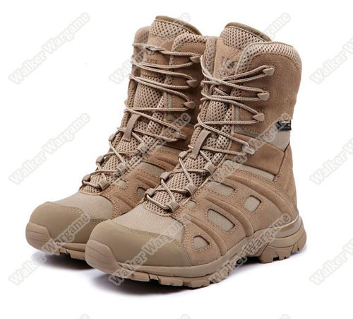 UniteWin Tactical Non-slip Combat Boots With Side Zip - Desert Tan