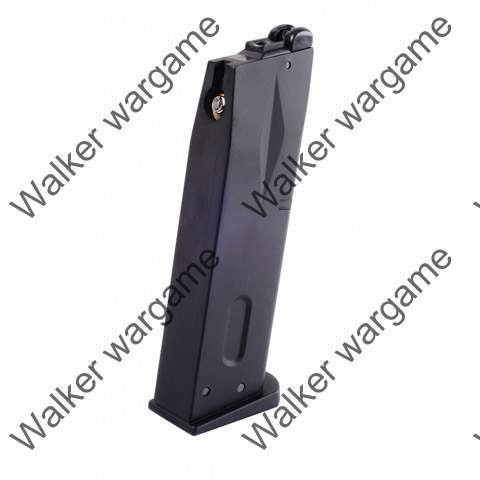 WE 24rd Green Gas Pistol Magazine for Beretta M9 GBB Black