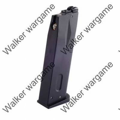 WE 24rd Green Gas Pistol Magazine for Beretta M9 GBB Black