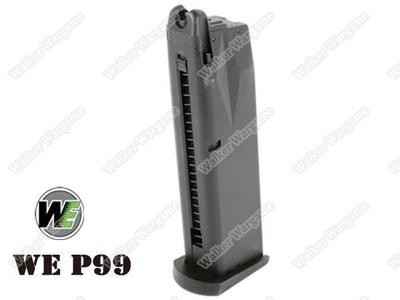 WE 22rd Pistol Magazine for Walther P99 Green Gas Mag Magazine Black
