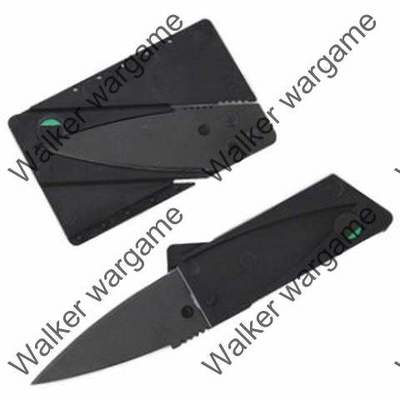 Tactical Cardsharp Folding Credit Card Knife - Black