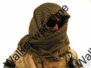 Tactical Shemagh - Coyote Tan/Black Light Version
