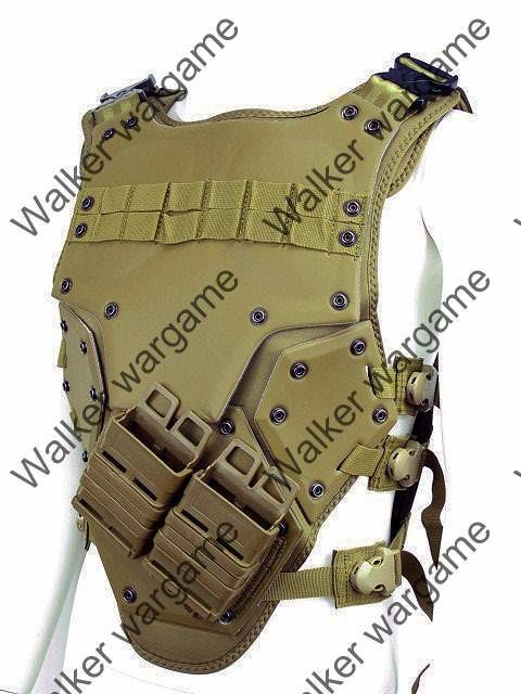 TF3 Soft Shell Tactical Vest High Speed Body Armor － Desert Tan