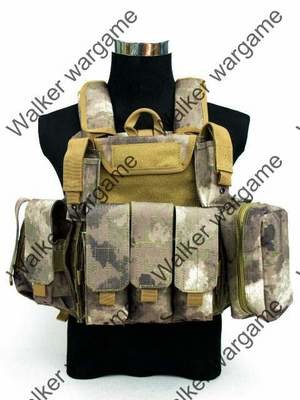 US Force Recon Marine MOD MOLLE Vest - A-Tacs AT