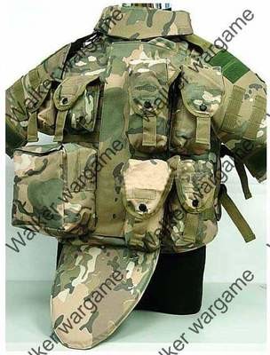 OTV Body Armor Carrier Molle Vest - Multi Camo