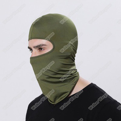 Balaclava Hood 1 Hole Head Face Mask - OD Green