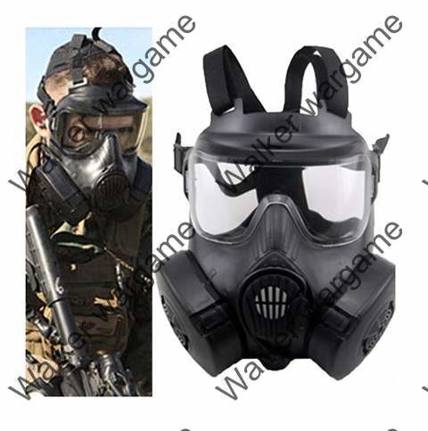 US Army M50 Dummy Gas Mask With Fan Ventilation Black