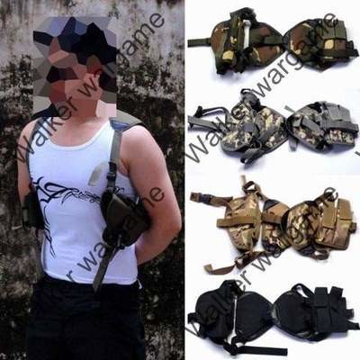 Tactical Shoulder Pistol Holster With Mag Pouch