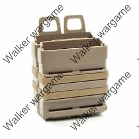 7.62 G3 M14 Molle FastMag Rifle Magazine Clip Holder Pouch Set - Tan