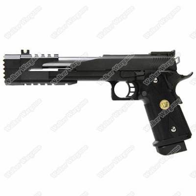 WE HI CAPA 7inch Dragon B Full Metal GBB Pistol Tactical Assault Pistol － Black