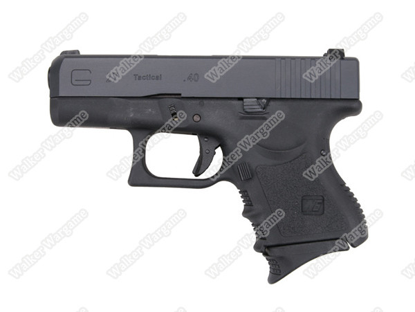 WE Tech Mini Subcompact Glock 27 Green Gas Blow Back Pistol - Black