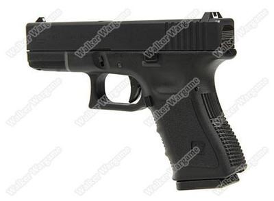 WE Tech Glock 19 Green Gas Blow Back Pistol - Black
