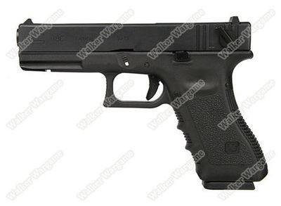 WE Tech Glock 18C Geen Gas Blow Back Pistol - Black Semi Auto/Full Auto