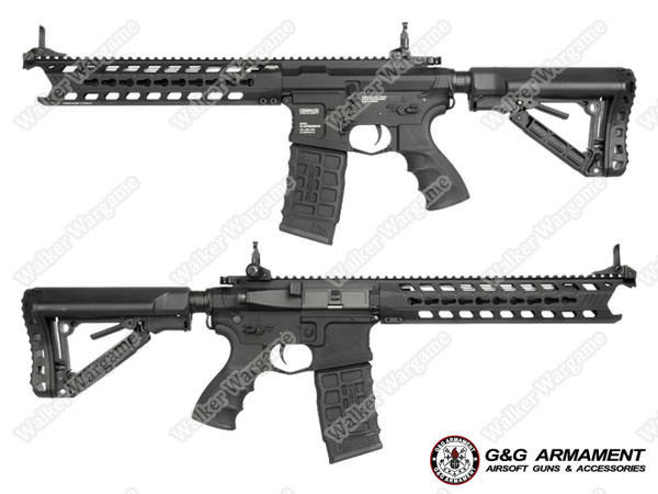 G&G GC16 "Predator" Full Metal Airsoft AEG Rifle with Keymod Rail - Black