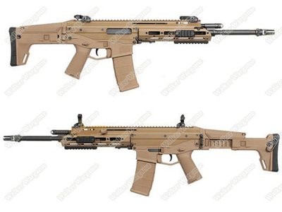 WE MSK Masada ACR Green Gas GBB Gas Blow Back Rifle Full Metal - Tan