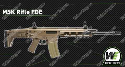 WE MSK Masada ACR Green Gas GBB Gas Blow Back Rifle Full Metal - Tan