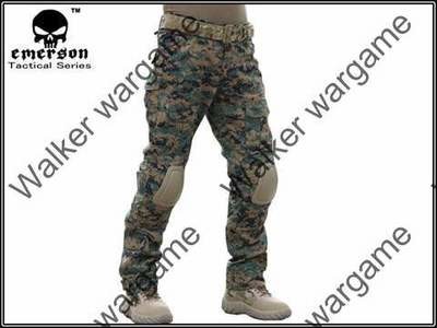 Combat Pants Build In Knee Pads - Digital Woodland