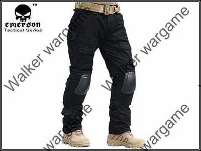 Combat Pants Build In Knee Pads - SWAT Black