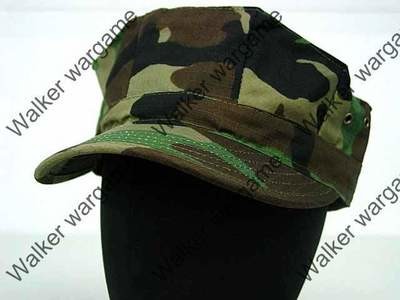 US Army &amp; Navy Seal Woodland Camo - GARRISON Style Patrol Cap