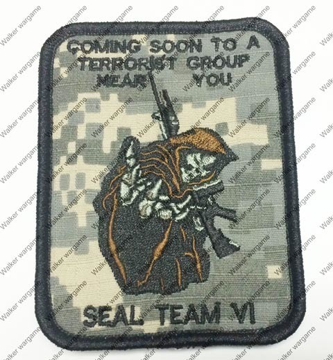 B3028 Navy SEAL Team 6 Devgru "Coming Meet You" Patch With Velcro - ACU Colour