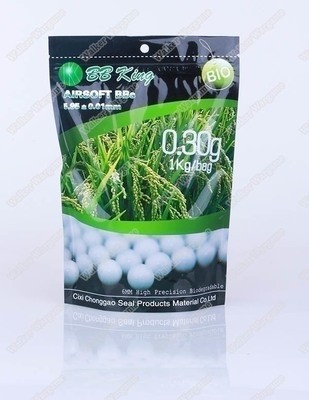 ​BB King 0.30g Biodegradable Airsoft 6mm BB 1KG Pack​