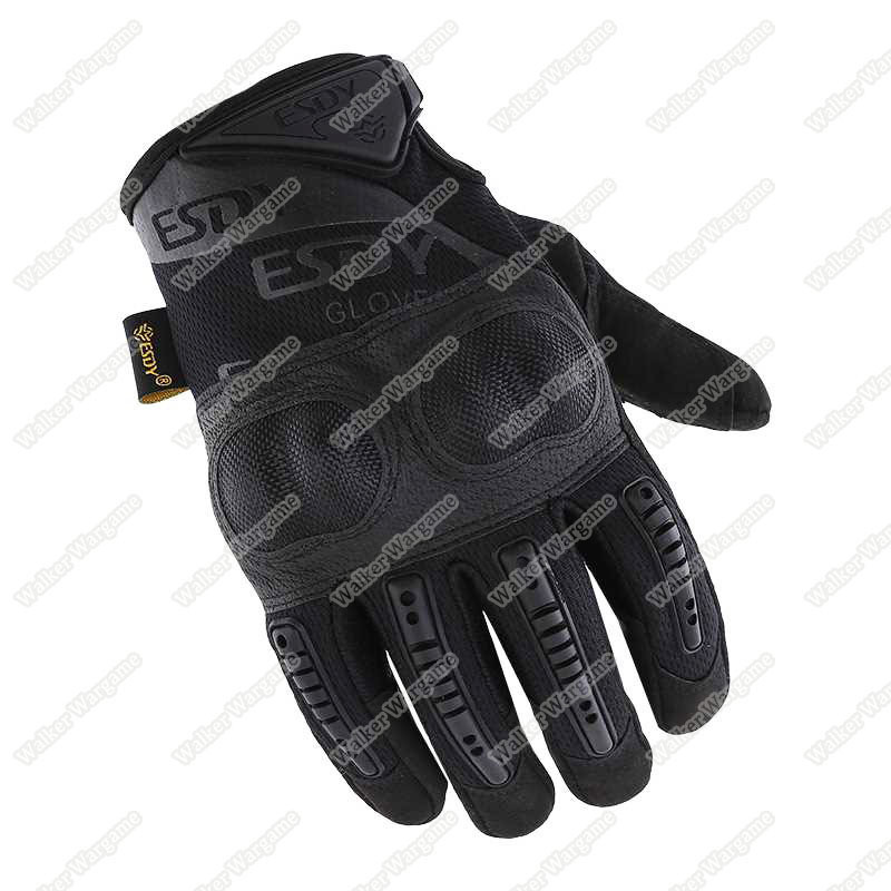 ESDY OPact Tactical Full Finger Gloves - SWAT Black