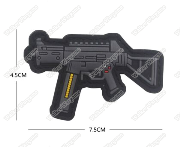 PWG004 PVC Rubber H&K UMP Patch With Velcro - Full Colour