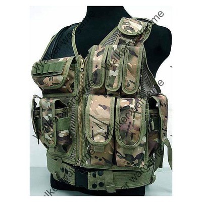 TAC Tactical vest With Belt - Multi Camo