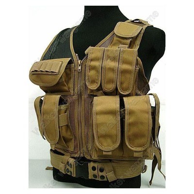 TAC Tactical vest With Belt - Coyote Tan