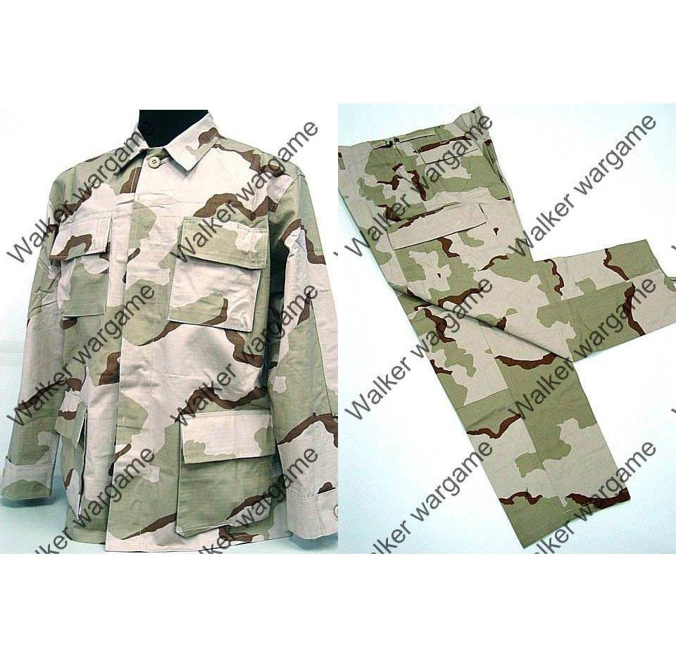 BDU Battle Dress Uniform Full Set - US Army Three Tan Desert Camo